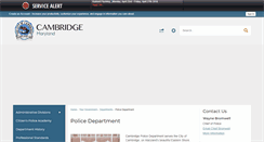 Desktop Screenshot of cambridgepd.org
